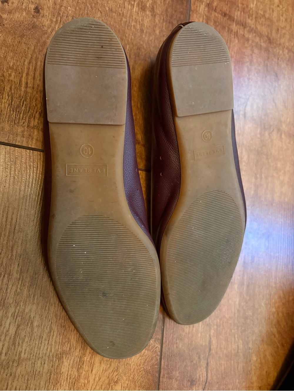 Burgundy Everlane Day Glove Flats - Picture 4 of 4